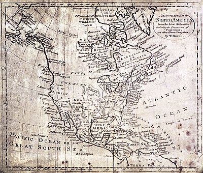 An Accurate Map of North America, c. 1780