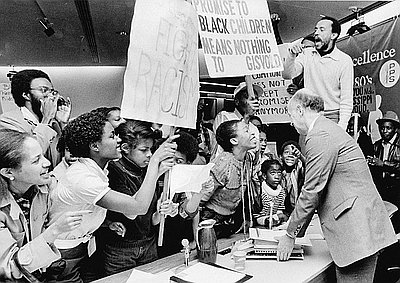 African American Community Protests School Board