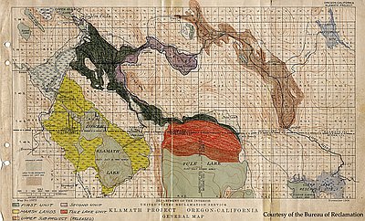 Klamath Project Map, 1908