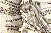 Lewis and Clark Track across Western North America, 1821 (map detail) CN 054377