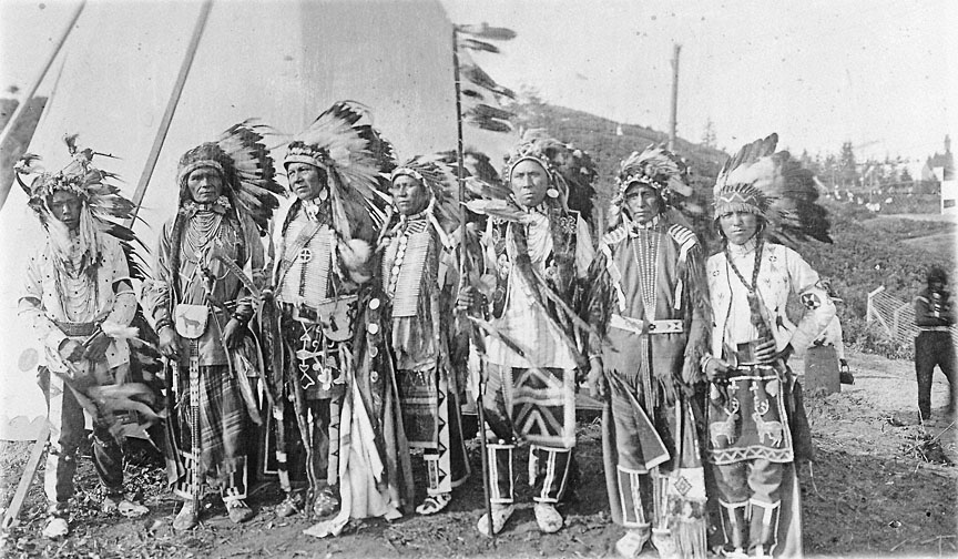 Chefs de guerre Bannock vers 1880