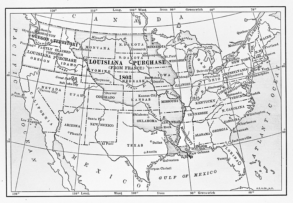 Louisiana Labeled Map