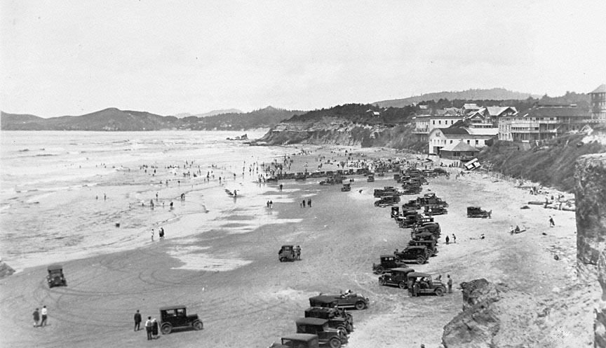 The Oregon Coast—"Forists and Green Verdent Launs"