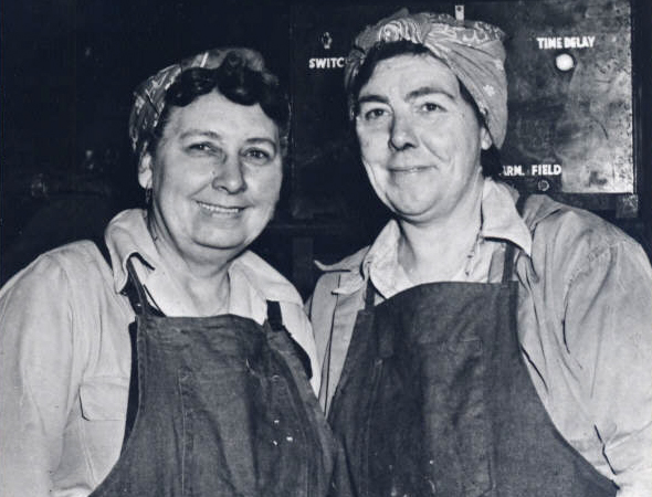 Reheard and Bolen worked for the Kaiser shipyards on Swan Island as flame planer operators.