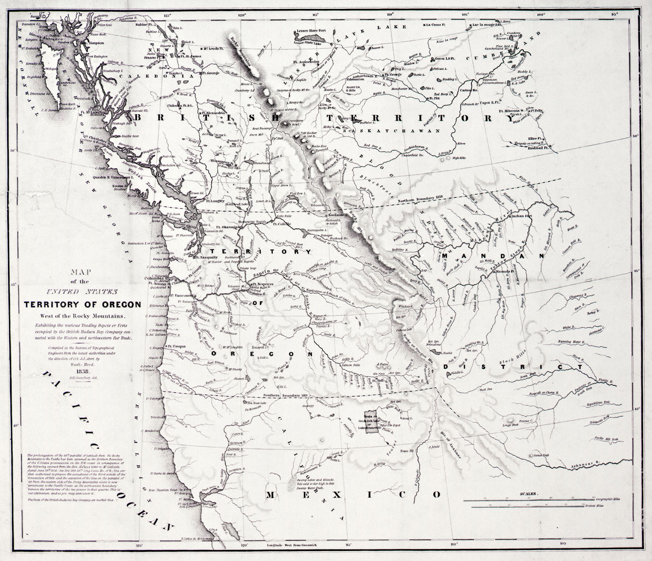 Territory of Oregon West of the Rocky Mountains