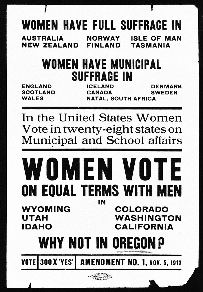 Women's Suffrage Handbill