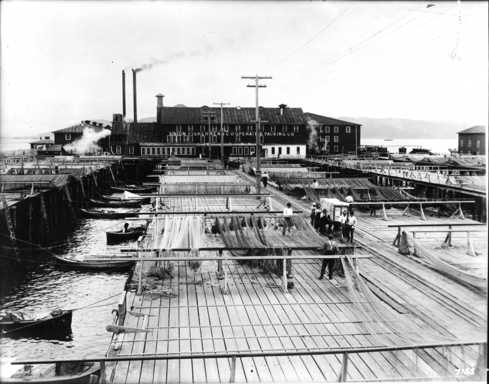 Union Fishermen’s Co-Operative Packing Company in Astoria c. 1915