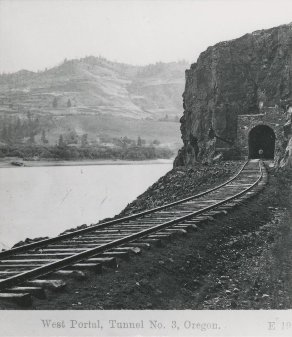 West Portal Tunnel no. 3, Columbia River Gorge c. 1882