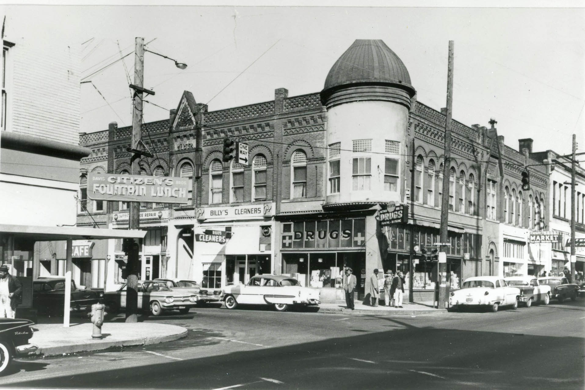 Corner of Williams and Russell Aves, 1962