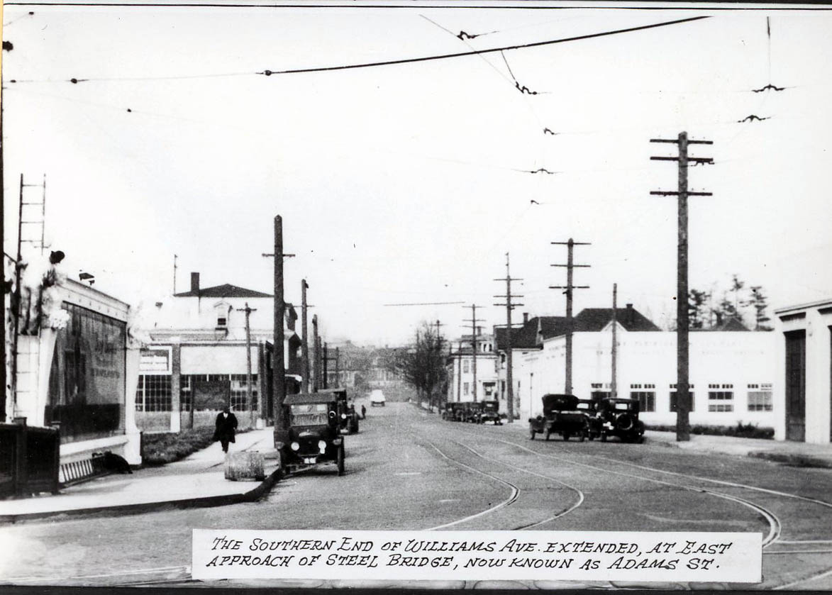 Southern end of Williams Ave., 1927
