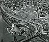Aerial of future Memorial Coliseum site, 1959