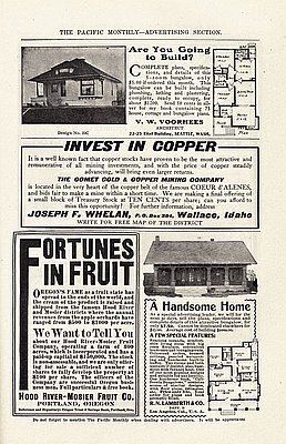 Advertising in Pacific Monthly, 1907
