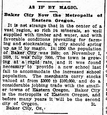 News Article, As if by Magic